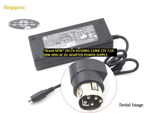 *Brand NEW* DELTA 12V 7.5A HU10065-11068 90W 4PIN AC DC ADAPTER POWER SUPPLY - Click Image to Close